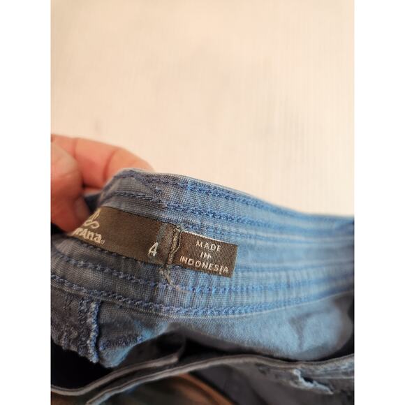 prAna Women's Cargo Shorts Size 4 Blue 28" Waist 4" Inseam Outdoor Hiking - Picture 4 of 5